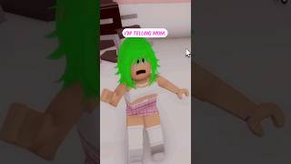 When your little sister copies you 😡 brookhaven roblox [upl. by Orvie]