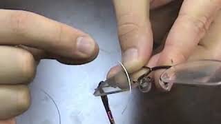 How to Restring SemiRimless Glasses Lenses [upl. by Nytsuj]