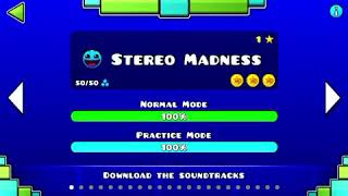 Geometry Dash  Stereo Madness All 3 Coins [upl. by Anahsak]