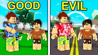 Choose GOOD vs EVIL in Roblox Brookhaven [upl. by Holmes988]