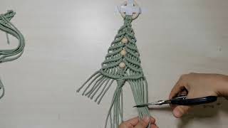 DIY Macrame Christmas Tree Tutorial [upl. by Jariah]