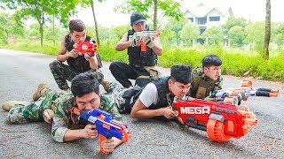 LTT Game Nerf War  Winter SEAL X Nerf Guns Fight Criminal Group Legendary Warrior Nerf Mega [upl. by Zedecrem949]