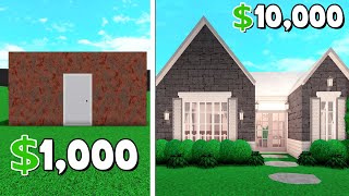 1000 VS 10000 BLOXBURG House Roblox [upl. by Jeritah]