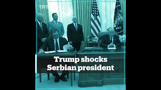 Trump puzzles Serbias President Vucic [upl. by Okiman]