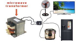 How to Turn a Microwave Transformer into a 250v Generator [upl. by Cyrie]