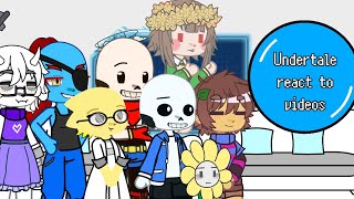 UNDERTALEUndertale react to Videos part 1 [upl. by Rabka]