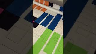 Free motion quilting using geometric swirls and the Moxie Longarm machine [upl. by Aseela]