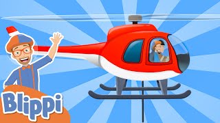 Fire Helicopter｜Blippi｜Childrens Music｜Trucks For Kids｜Geckos Songs [upl. by Bartholomeo574]