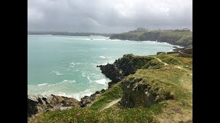 Cornwall Newquay walking tour Fistral Towan Porth Beach amp surfing Headlands amp Cliffs [upl. by Manara]