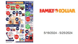 Family Dollar Weekly Ad US  05192024  05252024 [upl. by Nawak654]