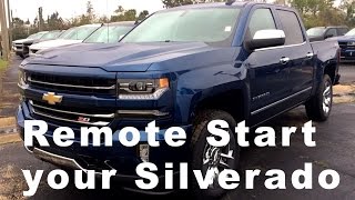 Remote Starting your 2017 Silverado  MyLink Star Chevrolet Wiggins MS [upl. by Akamaozu828]