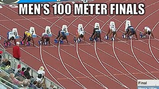 The Mens 100 Meter Finals Were Wild  2024 NCAA Track amp Field Championships [upl. by Siroled]