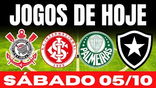 JOGOS DE HOJE  BRASILEIRÃƒO 2024 I SÃBADO 05102024  JOGOS DE HOJE  CAMPEONATO BRASILEIRO 2024 [upl. by Annaxor76]