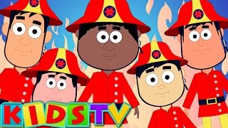 Five Little Firemen  Song For Kids  Kindergarten Nursery Rhymes For Children by Kids Tv [upl. by Enelra]