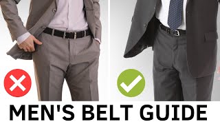 The Ultimate Mens Belt Guide  Size Material and Style [upl. by Garett840]