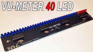 LM3915 VuMeter 40 LED  BLUE Edition PCB [upl. by Foss]