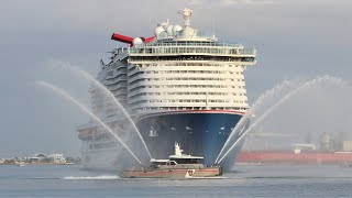 Carnival Mardi Gras Liberty and Freedom arrive in Port Canaveral [upl. by Seko362]