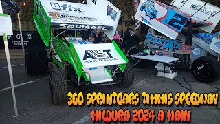 360 Sprint cars Mildura a main 2024 [upl. by Aneelehs368]