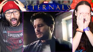 ETERNALS POSTCREDIT SCENES Major Cameo amp Mystery Voice Confirmed Ending Explained REACTION [upl. by Eelanej]