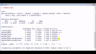 GLM in R  Negative binomial regression v Poisson regression [upl. by Atirehs]