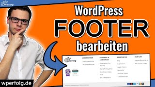 WordPress Footer bearbeiten 2024 Widgets Farbe ändern Footer Entfernen Impressum [upl. by Nonez557]