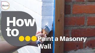 How to Paint a Masonry Wall  Expert tips to paint your exterior masonry wall  All tools used [upl. by Hoopen267]