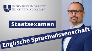 Englische Sprachwissenschaft Staatsexamen Lehramt Bayern – Basics [upl. by Atteval]