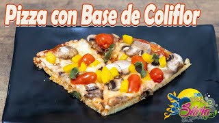 Pizza con Base de Coliflor  ElSazóndeSilvia [upl. by Fruin155]