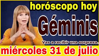 horoscopo de hoy Géminis  Horóscopo Diario  Géminis  31 de julio de 2024 [upl. by Osi]