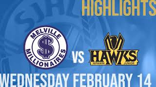 Melville Millionaires vs Nipawin Hawks Feb 14th [upl. by Buxton]