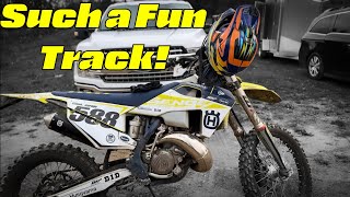 First Time Riding at The 15 Practice Track on my Husqvarna TE150 [upl. by Gaskill102]