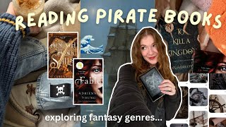 only reading pirate fantasy for the week🏴‍☠️🌊 fable clare sager amp more [upl. by Marola]