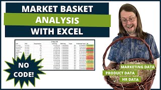 Market Basket Analysis Association Rule Mining With Excel [upl. by Brandie]