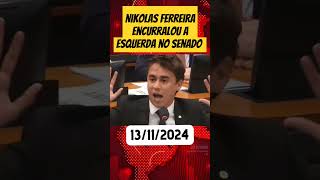 Nikolas Ferreira falou na cara dos esquerd4 no Senado brasileiro shorts [upl. by Pudendas]