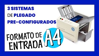 ☑️ Plegadora de papel AUTOMÁTICA profesional Cyklos CFM 500 [upl. by Einnil]