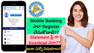 How To Register TGB Mobile Banking  MPin  TPin  Download Statement  Mini Statement  SriStories [upl. by Amsden]