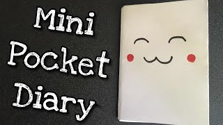 Mini BookPocket diary  Craft With TK [upl. by Llireva]