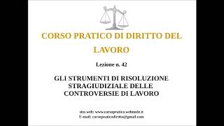 42 GLI STRUMENTI DI RISOLUZIONE STRAGIUDIZIALE DELLE CONTROVERSIE [upl. by Behlke503]