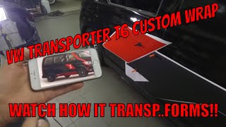 See This Stunning Transformation  VW Transporter T6 Wrap Reveal [upl. by Atibat]