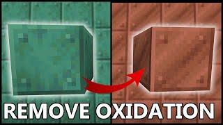 How To Remove OXIDATION On COPPER BLOCK In MINECRAFT [upl. by Nulubez]