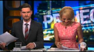 Carrie Bickmore quotcuntasquot  mispronounciation on The Project 290812 [upl. by Remo]