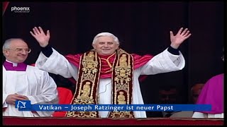 19 April 2005 Joseph Ratzinger wird Papst Benedikt XVI [upl. by Killen]