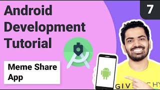 7 Glide library in Android Studio  Memes share App Done  Android Development Tutorial 2021 [upl. by Dyanne]