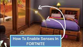 How to Enable Senses Visual Sound Effects  Fortnite [upl. by Noret]