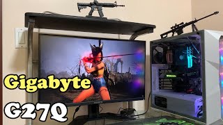 Gigabyte G27Q 1440p 144Hz IPS Gaming Monitor Unboxing Recorded on September 2020 [upl. by Adnuahsor591]