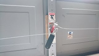 Installing key lock and converting garage door to manual power [upl. by Esther]