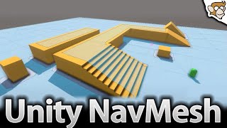 How to use Unity NavMesh Pathfinding Unity Tutorial [upl. by Netsew]