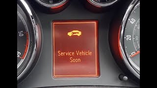 Vauxhall Insignia Service Vehicle Soon Message [upl. by Lowney]