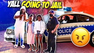 WE CANT BELIEVE YAYA AND KARISSA GOT ARRESTED GOING TO JAIL [upl. by Ynaitirb]