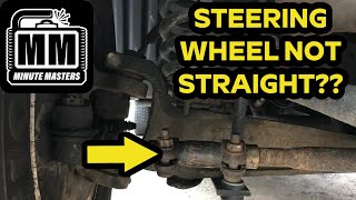 How to Adjust Your Steering Alignment by Yourself  1995 Ford F150 [upl. by Nowtna]